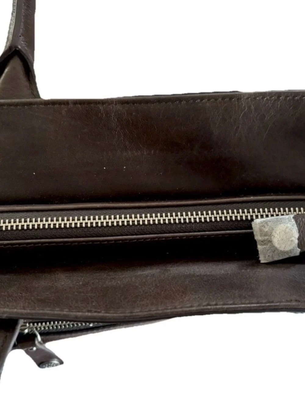 Petunia Pickle Bottom Brown Pierced Leather Floral Lime Lining Diaper Bag Tote